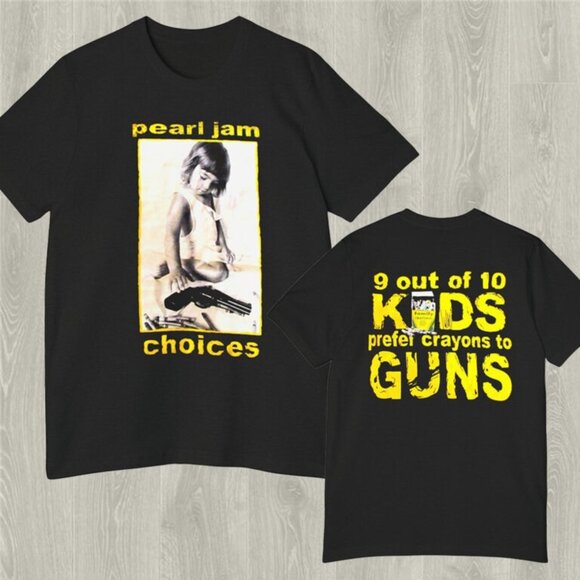 Pearl Jam Choices T Shirt 2 Sided Retro Grunge Rock Band Graphic Concert Fan Gif - Picture 1 of 6